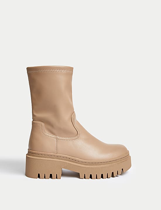 Beige sock booties hotsell