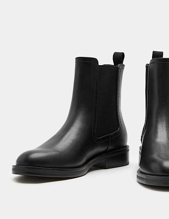 Wide Fit Chelsea Flat Ankle Boots