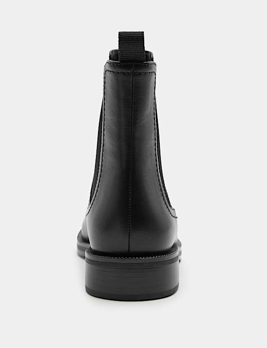 Wide Fit Chelsea Flat Ankle Boots