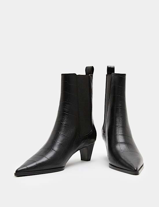 Leather boots