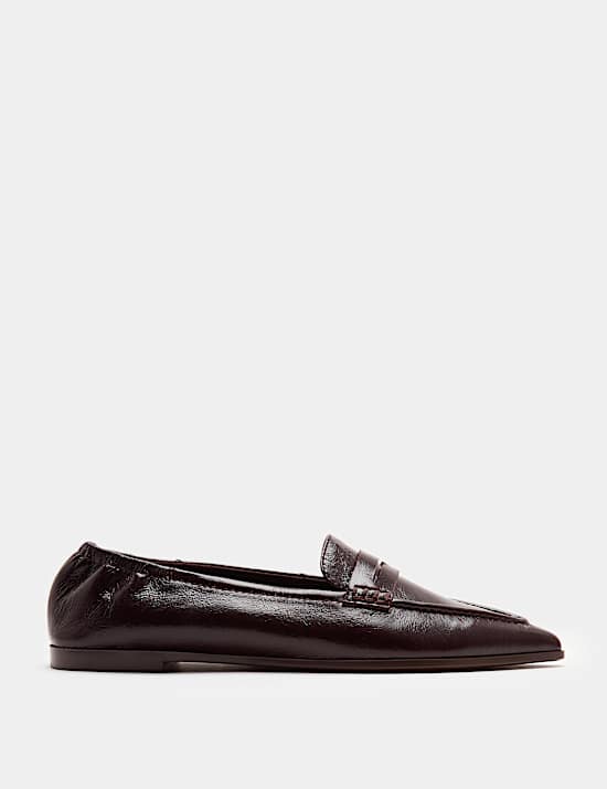 Leather Pointed Toe Loafer