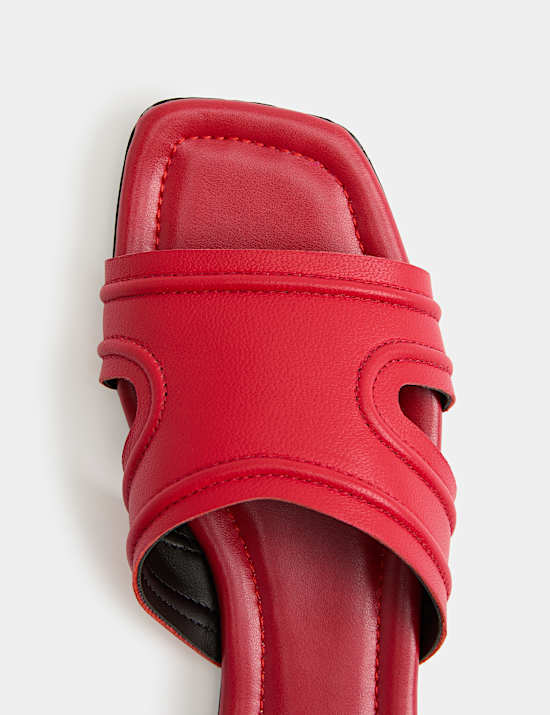 Leather Flat Mules