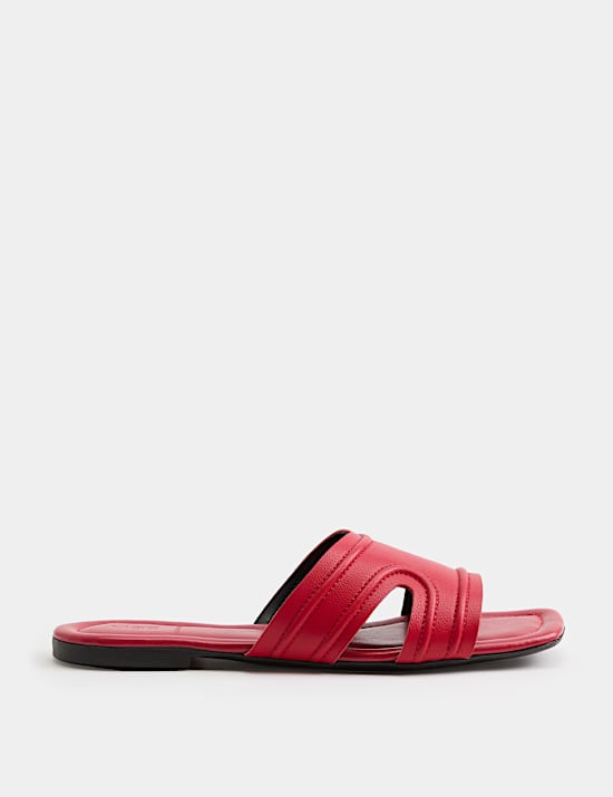 Leather Flat Mules
