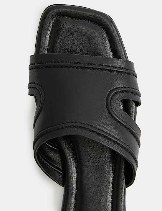 Leather Flat Mules
