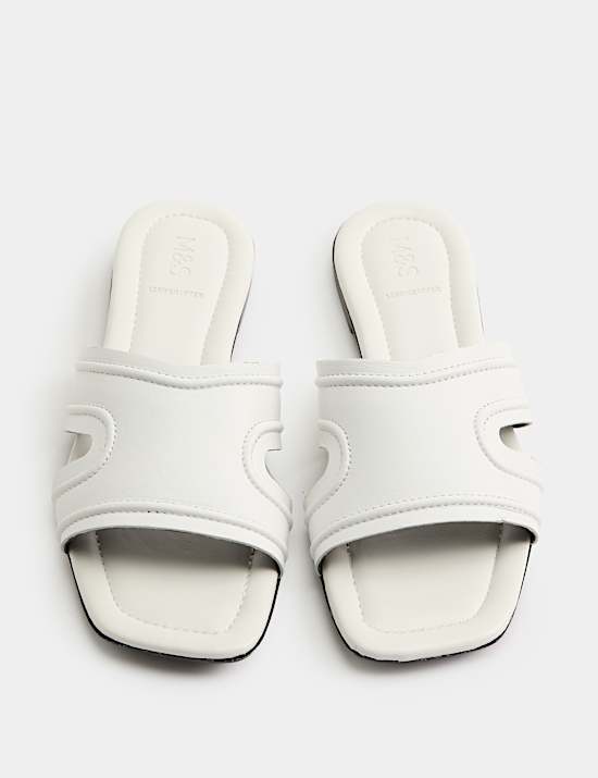 Leather Flat Mules