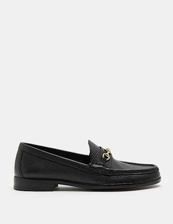 Leather Trim Loafers