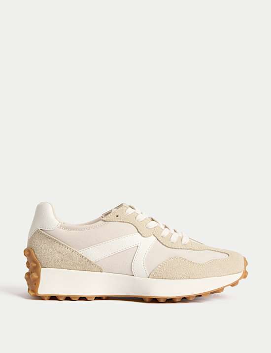 Leather Side Detail Trainers