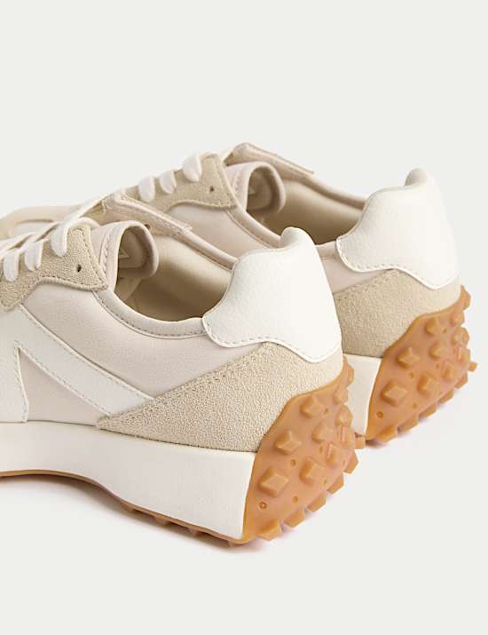 Leather Side Detail Trainers