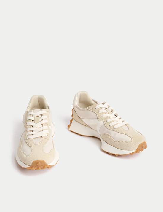 Leather Side Detail Trainers