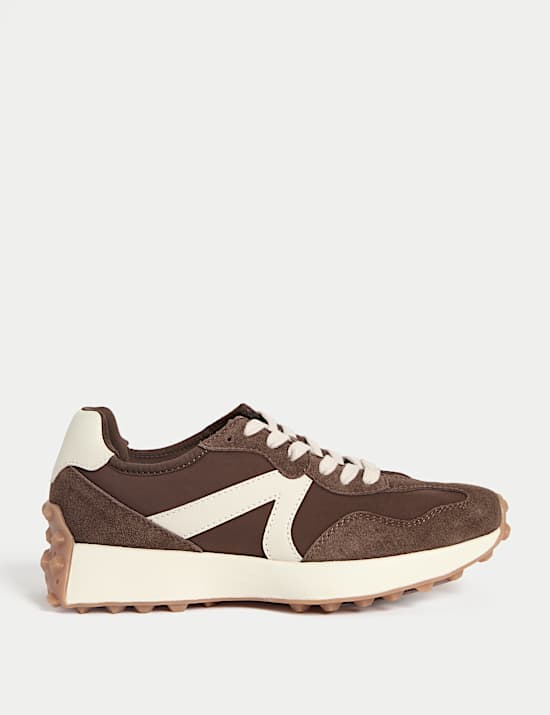 Leather Side Detail Trainers