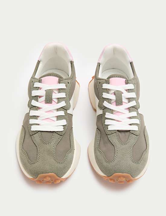 Leather Side Detail Trainers