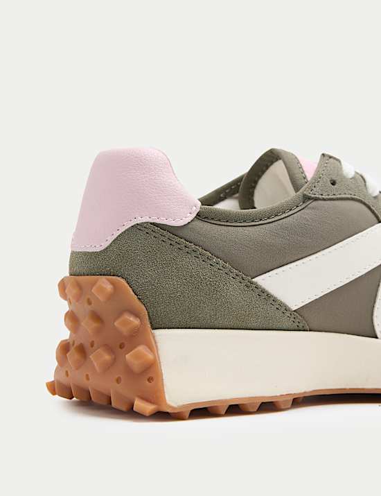 Leather Side Detail Trainers