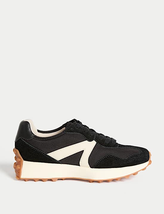 Leather Side Detail Trainers