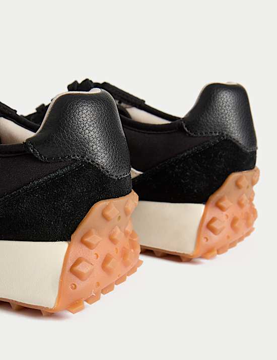 Leather Side Detail Trainers