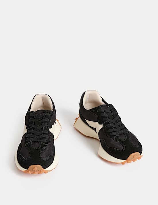 Leather Side Detail Trainers