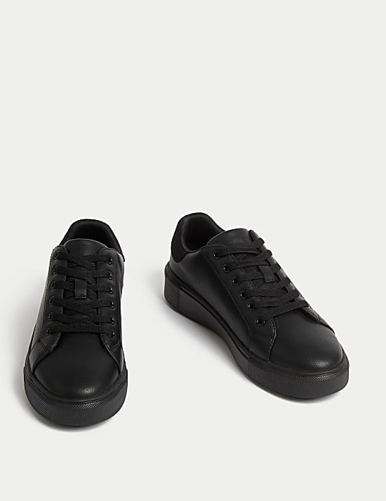 Lace Up Platform Trainers
