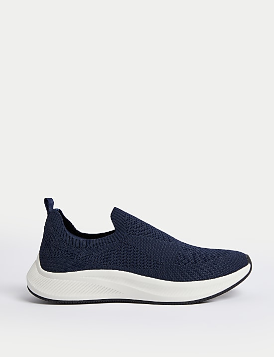 Knitted Slip On Trainers