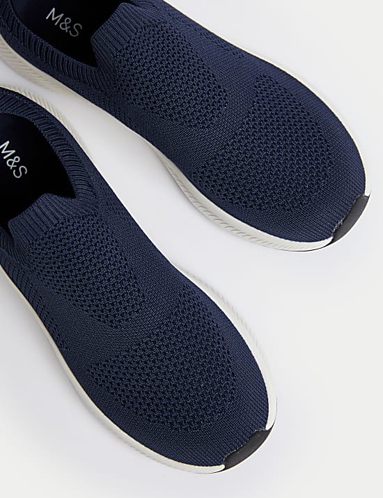 Knitted Slip On Trainers