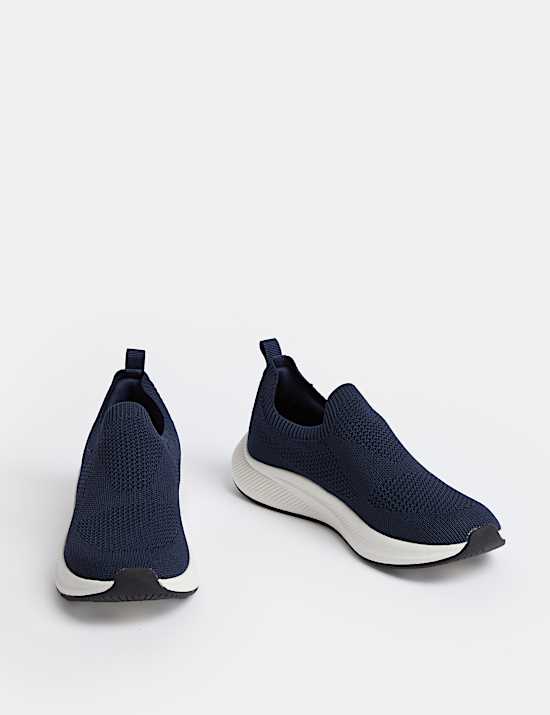 Knitted Slip On Trainers