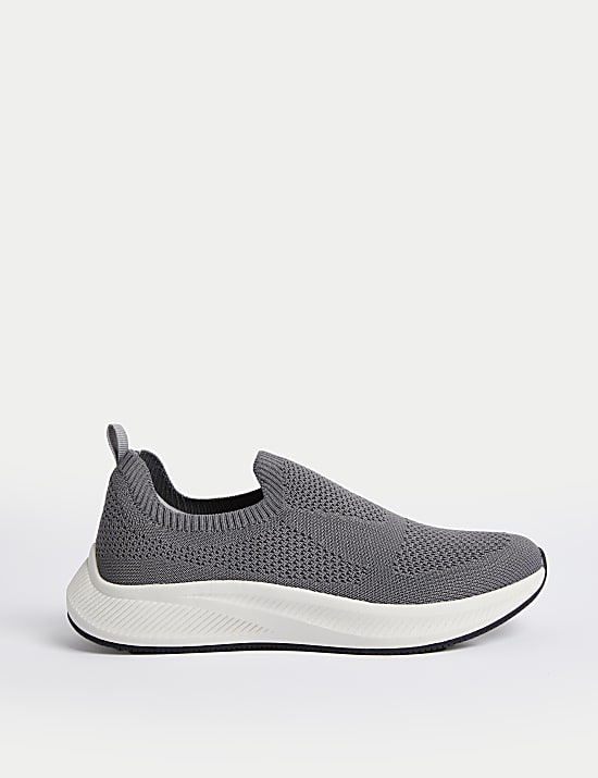 Knitted Slip On Trainers