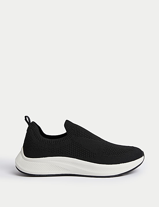Knitted Slip On Trainers