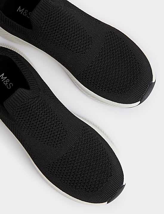 Knitted Slip On Trainers