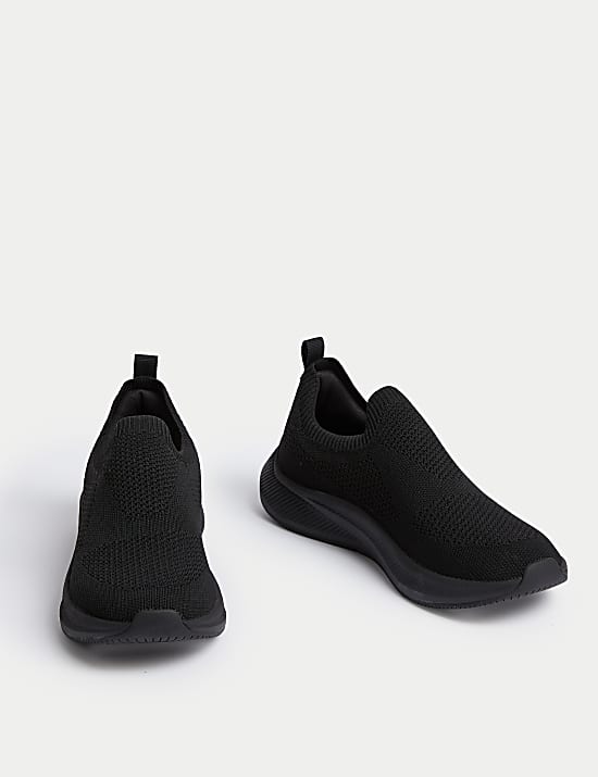 Knitted Slip On Trainers