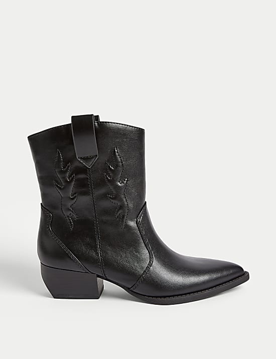 Cowboy Block Heel Boots