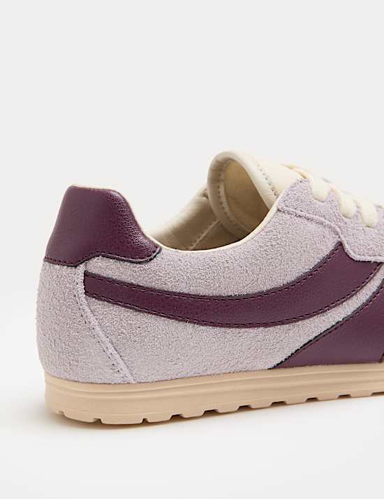 Suede Side Stripe Retro Trainers