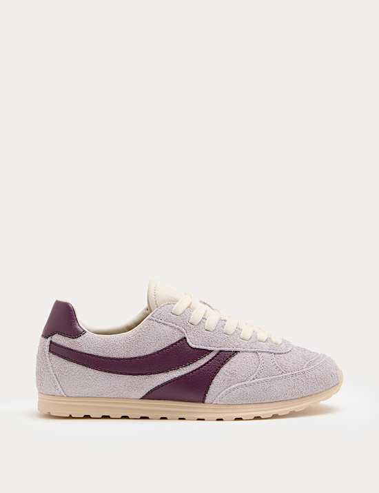 Suede Side Stripe Retro Trainers