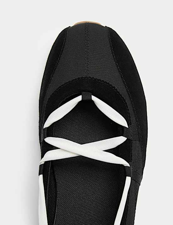 Ankle Tie Ballet Trainers