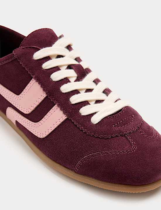Suede Side Stripe Retro Runner Trainers