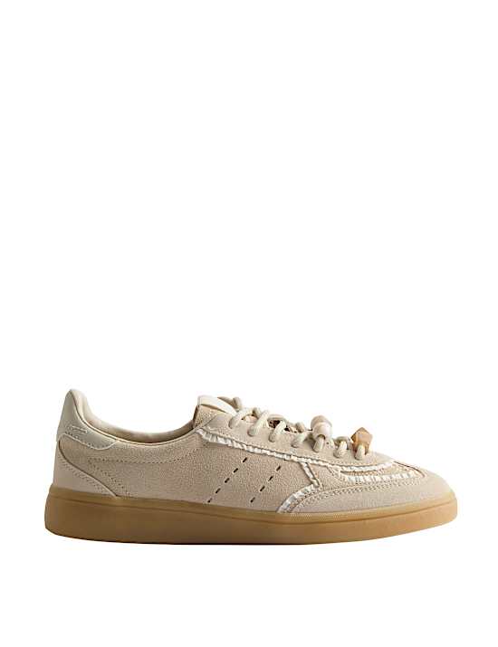 Suede Bead Detail Trainers