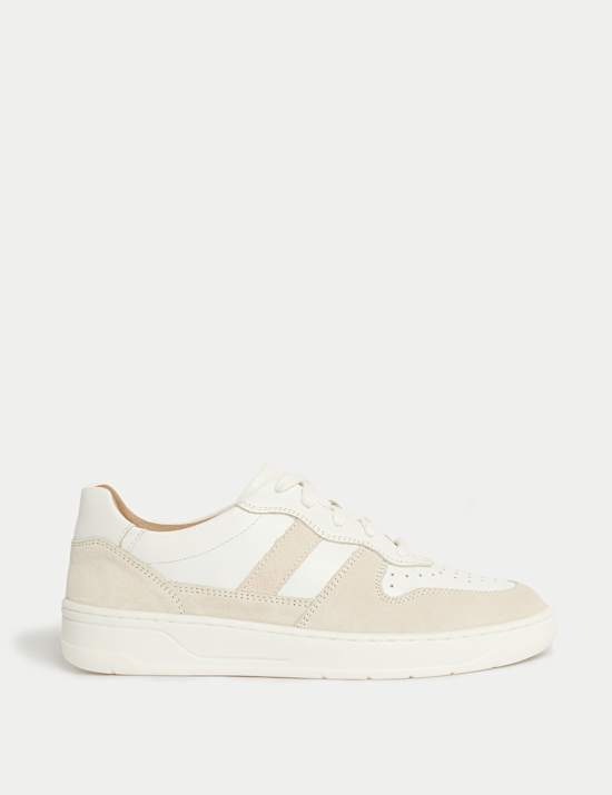 Leather Side Detail Trainers