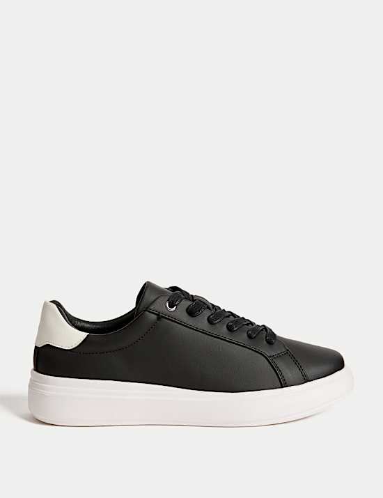 Lace Up Platform Trainers