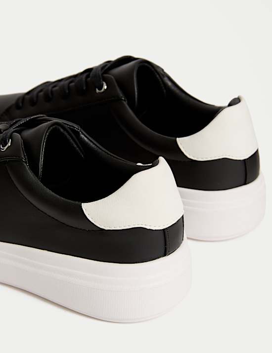 Lace Up Platform Trainers