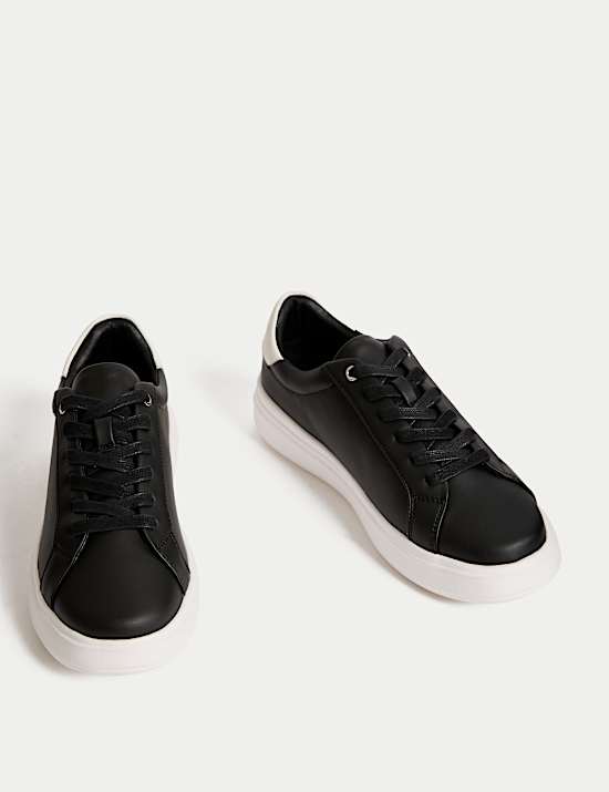 Lace Up Platform Trainers