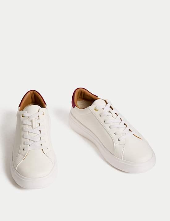 Lace Up Platform Trainers