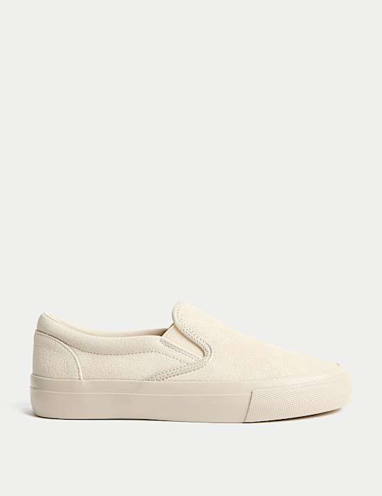 Suede Slip On Trainers