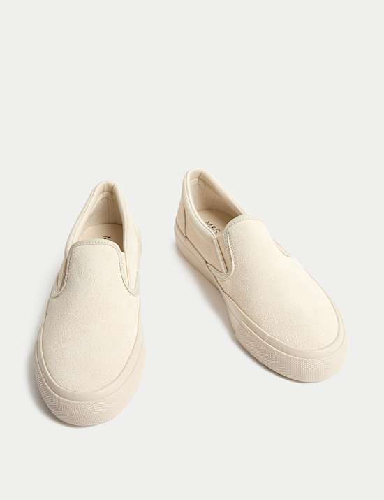 Suede Slip On Trainers