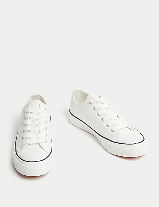Canvas Lace Up Trainers