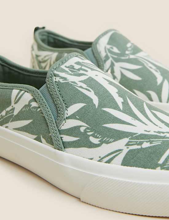 Canvas Slip On Trainers
