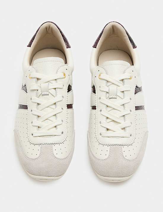 Leather Retro Side Detail Trainers