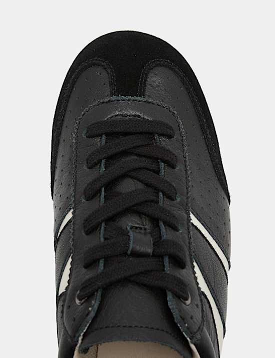 Leather Retro Side Detail Trainers