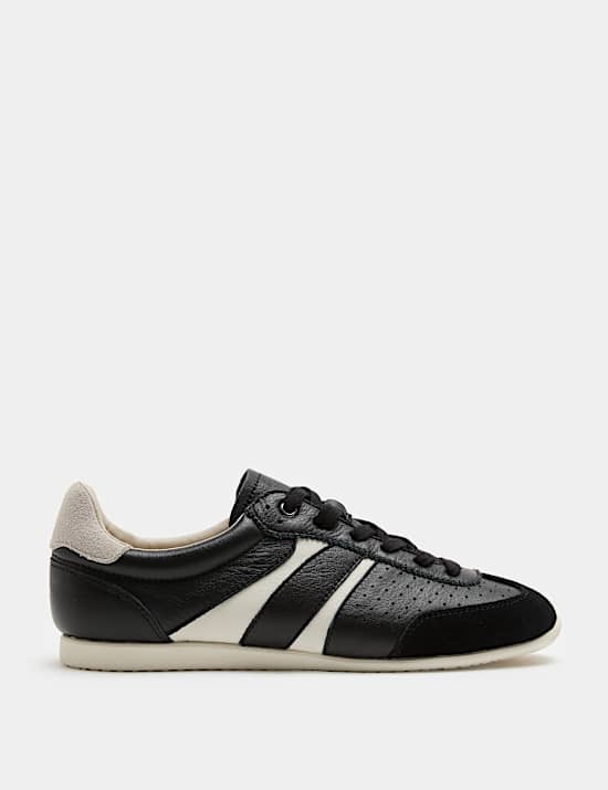 Leather Retro Side Detail Trainers