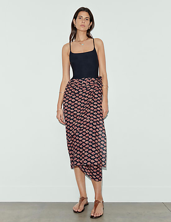 Puur katoenen sarong met print