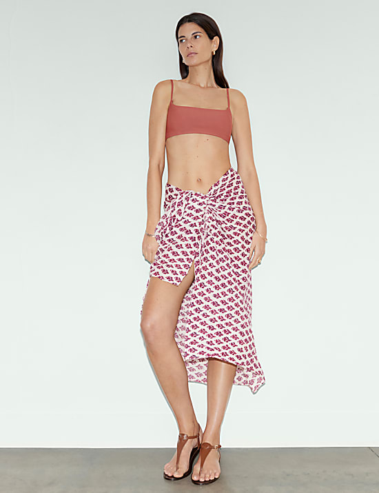 Sarong 100&nbsp;% coton avec imprimé