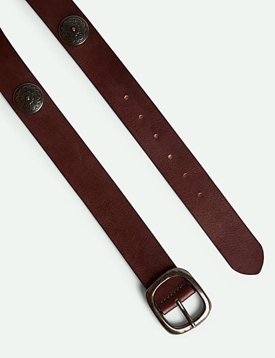 Leather Studded Belt