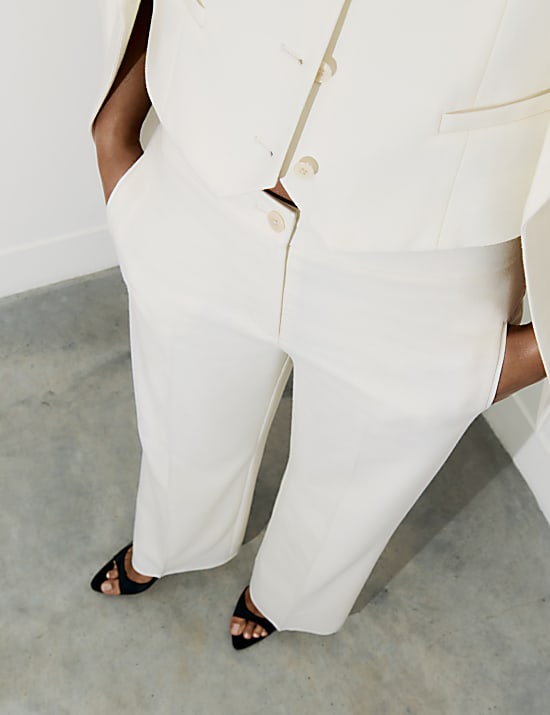 Pantalon en laine mélangée