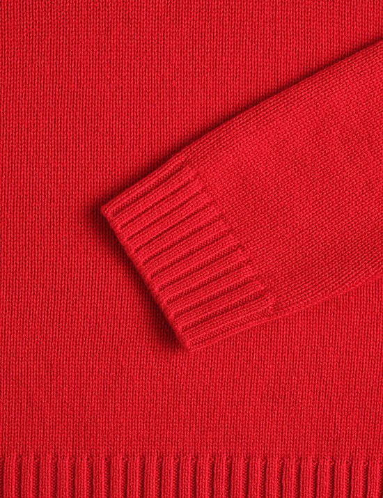 Pull naturel extra-large en laine m&eacute;rinos avec cachemire